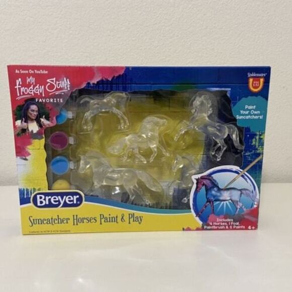 Breyer Suncatcher Horses Paint and Play Set Stablemates NEW - Picture 1 of 6